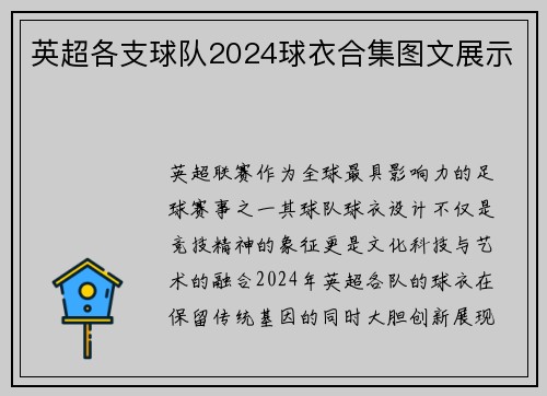 英超各支球队2024球衣合集图文展示